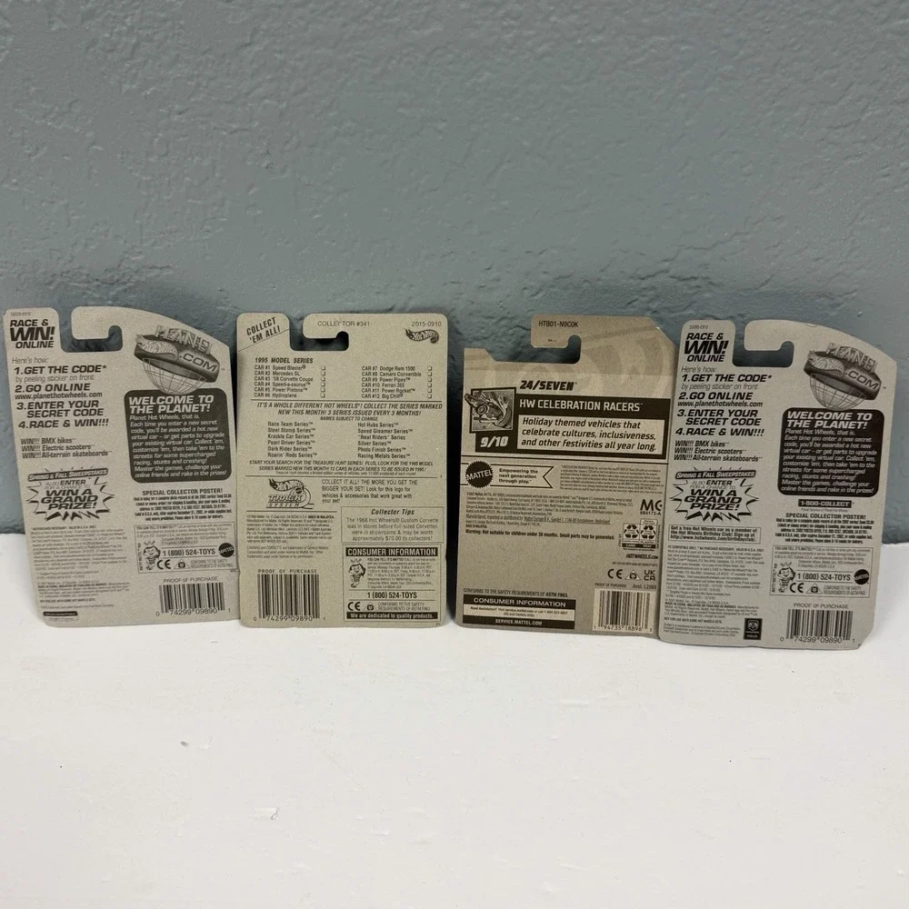 Hot Wheels Bent Cards Still Sealed Lot‎ Of 4 Various Models